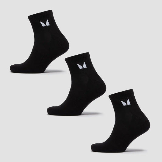 MP Unisex Ankle Socks (3 Pack) - Black
