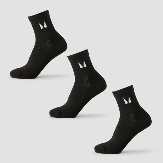 MP Running Ankle Socks (3 pack) - White