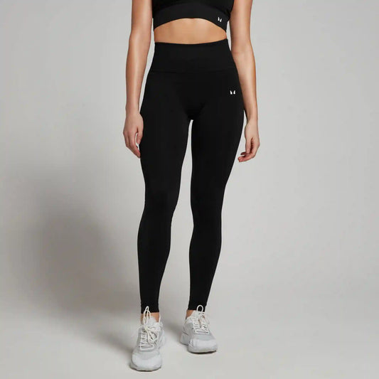 MP Women's Tempo Seamless Scrunch Leggings - Black