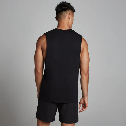 MP Men's Rest Day Drop Armhole Tank Top - Black