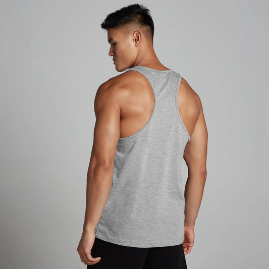 MP Men's Cotton Vest - Grey Marl