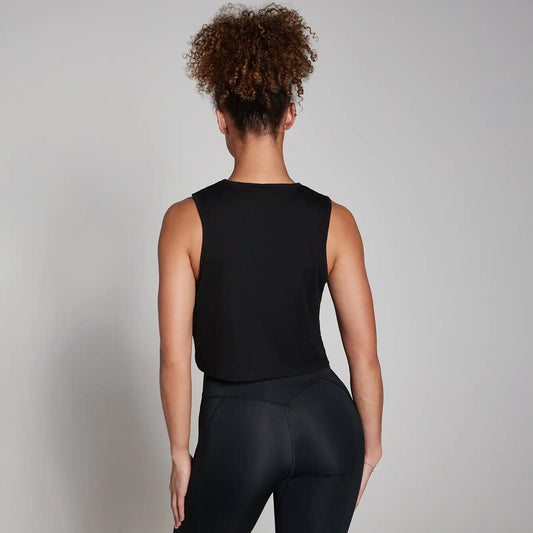 MP Women's Training Cropped Vest - Black