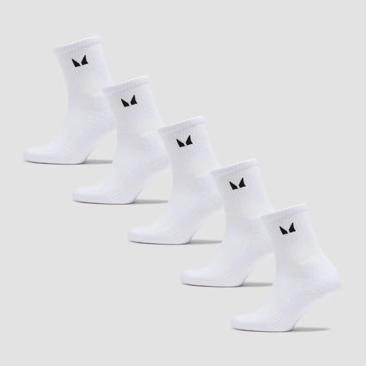 MP Unisex Crew Socks (5 Pack) - White