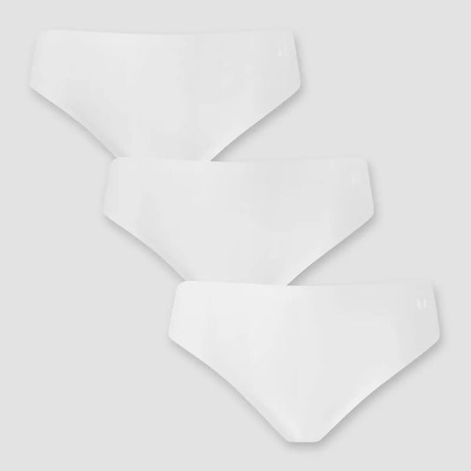 MP Women's Mid Rise No VPL Bikini Brief (3 Pack) - Black