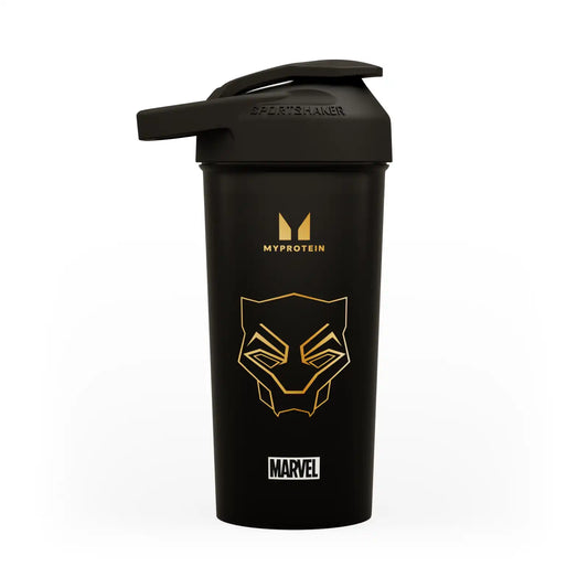 Myprotein X Sportshaker Black Panther Plastic Shaker - Black