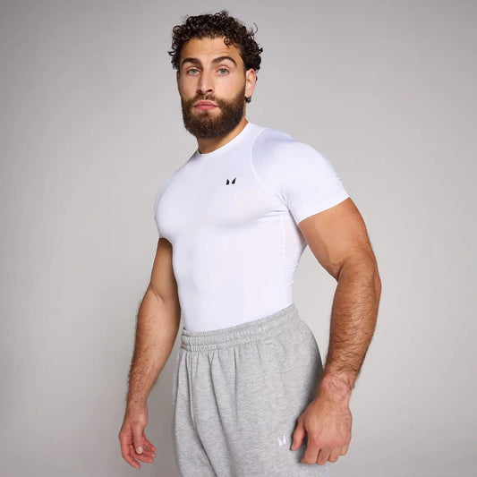 Men's Training Short Sleeve Compression T-Shirt - White