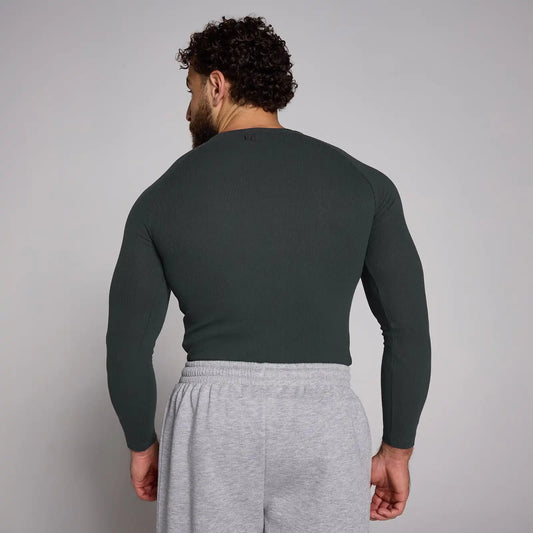 MP Men's Lift Ribbed Muscle Fit Long Sleeve Top