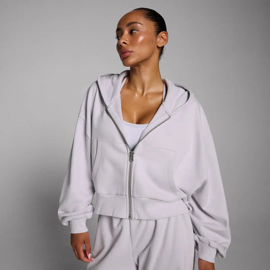 MP Women's Lifestyle Zip Through Hoodie - Grey Marl
