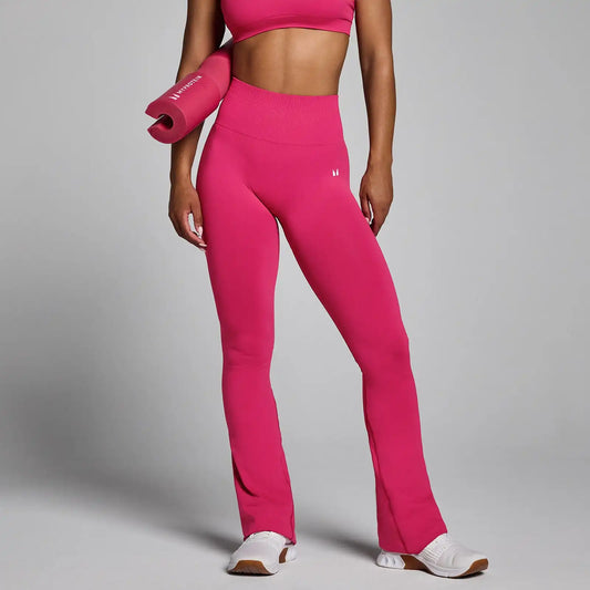 MP Women's Tempo Seamless Flared Leggings - Black